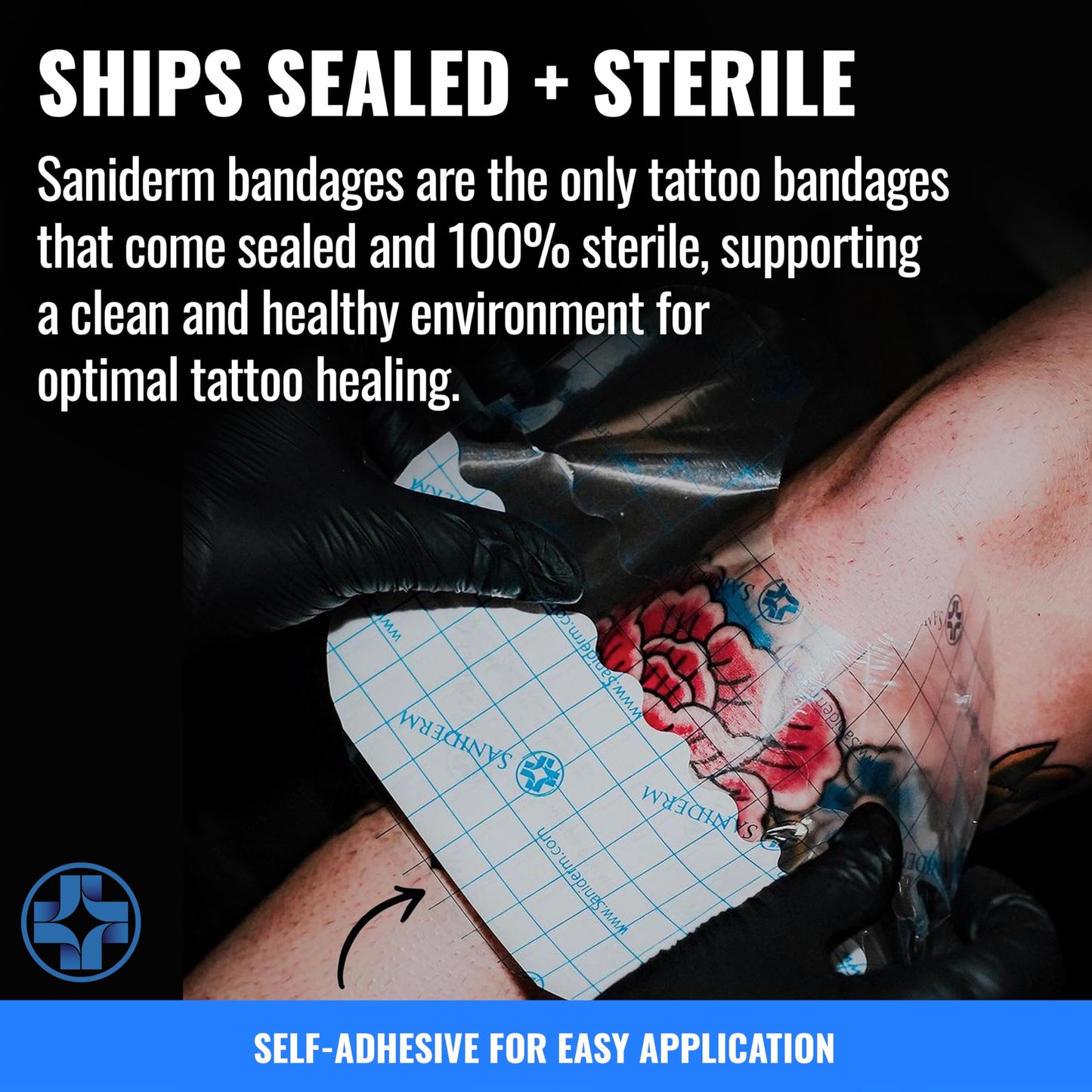 Saniderm Original Tattoo Aftercare Bandage (Personal Roll, 10.2 in x 2 yd)