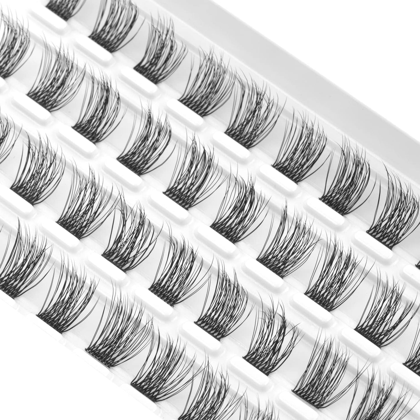 Lash Clusters, DIY Eyelash Extension, Reusable Volume Individual Lashes, Wispy Artificial Natural Look for Cluster Lashes, C Curl Lashes Pack (Volume-14mm)