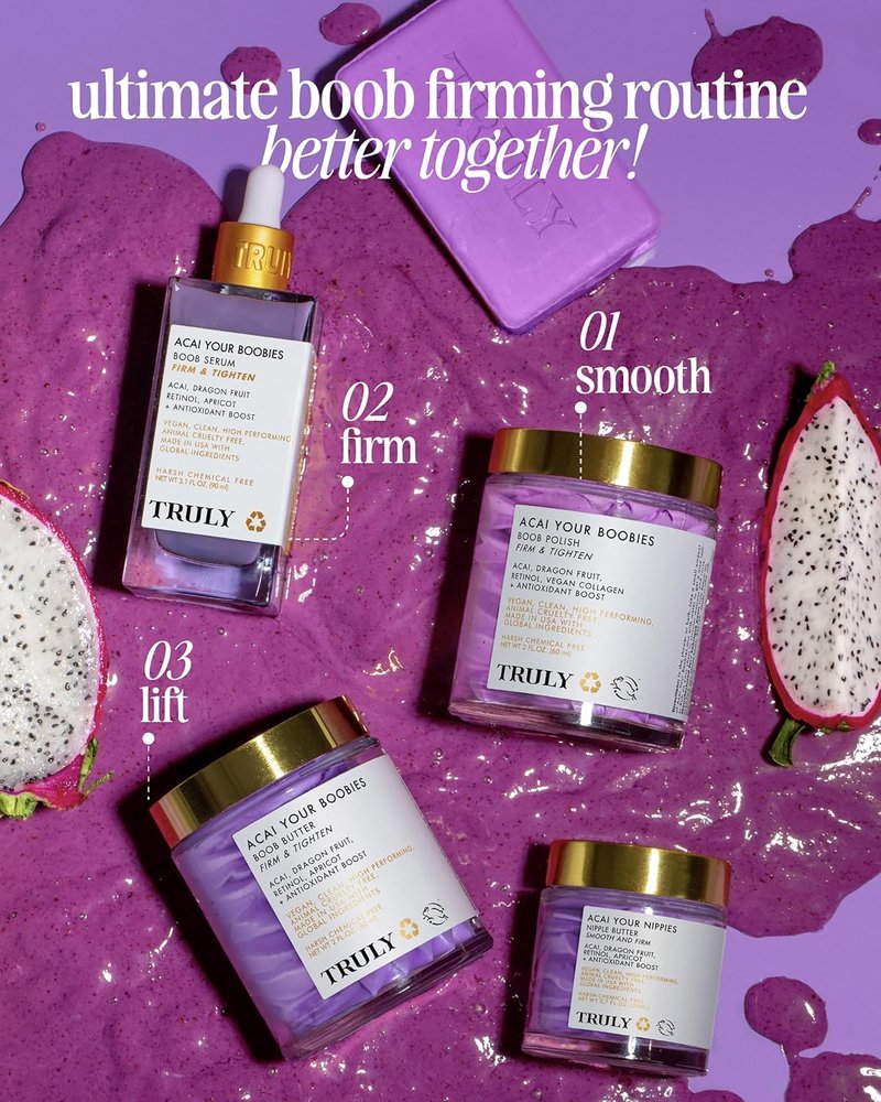 Acai Breast Firming Treatment - Smooth Textured Skin with Retinol & Antioxidants | 4 oz