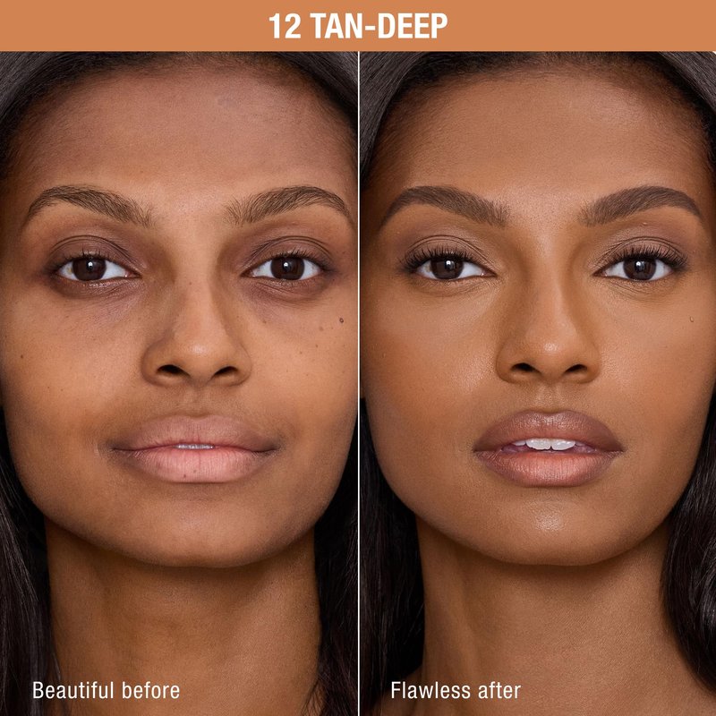 Charlotte Tilbury AIRbrush Flawless Blur Concealer - Concealer for Dark Circles, Blemishes & More - Hydrating, Full Coverage with a Natural Matte Finish - 12 Tan
