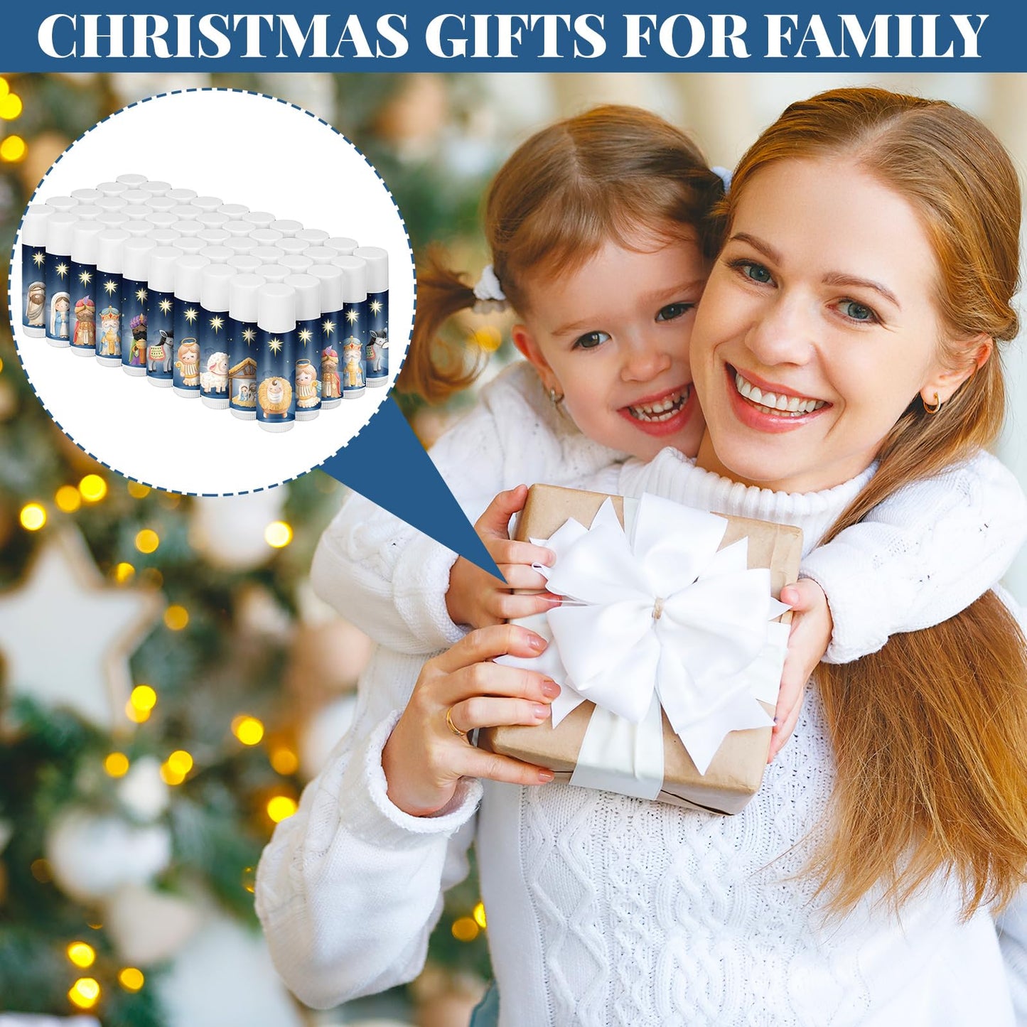 Siifert 50 Pack Christmas Lip Balms Bulk Holiday Xmas Party Gifts Christmas Stocking Stuffers Small Thank You Employee Appreciation Gifts for Women Men Coworkers Staff Homeless (Cute Animal)