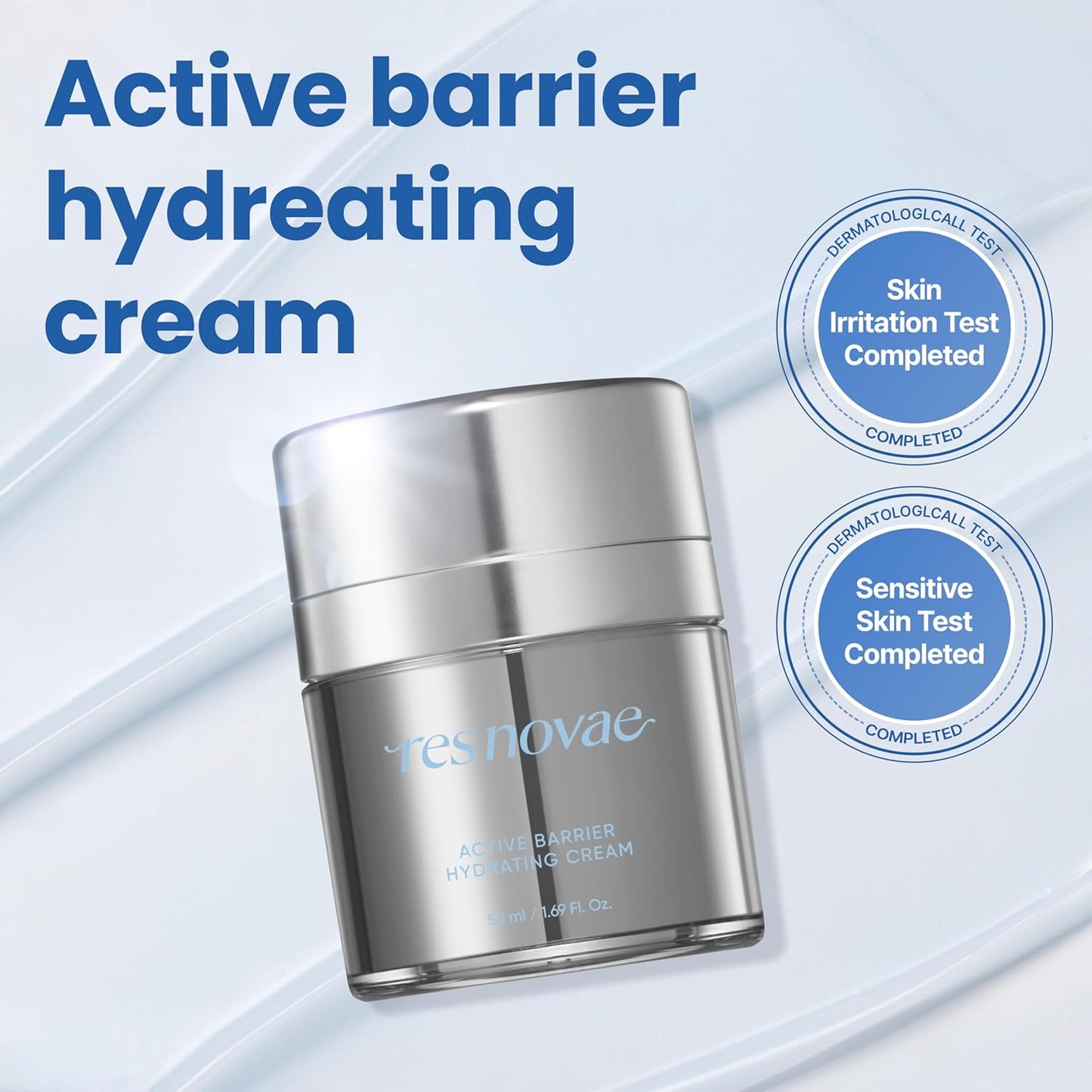Active Barrier Hydrating Cream - Moisturizing Azulene & Rice Extract for Sensitive Skin | 1.7 fl oz (50ml)