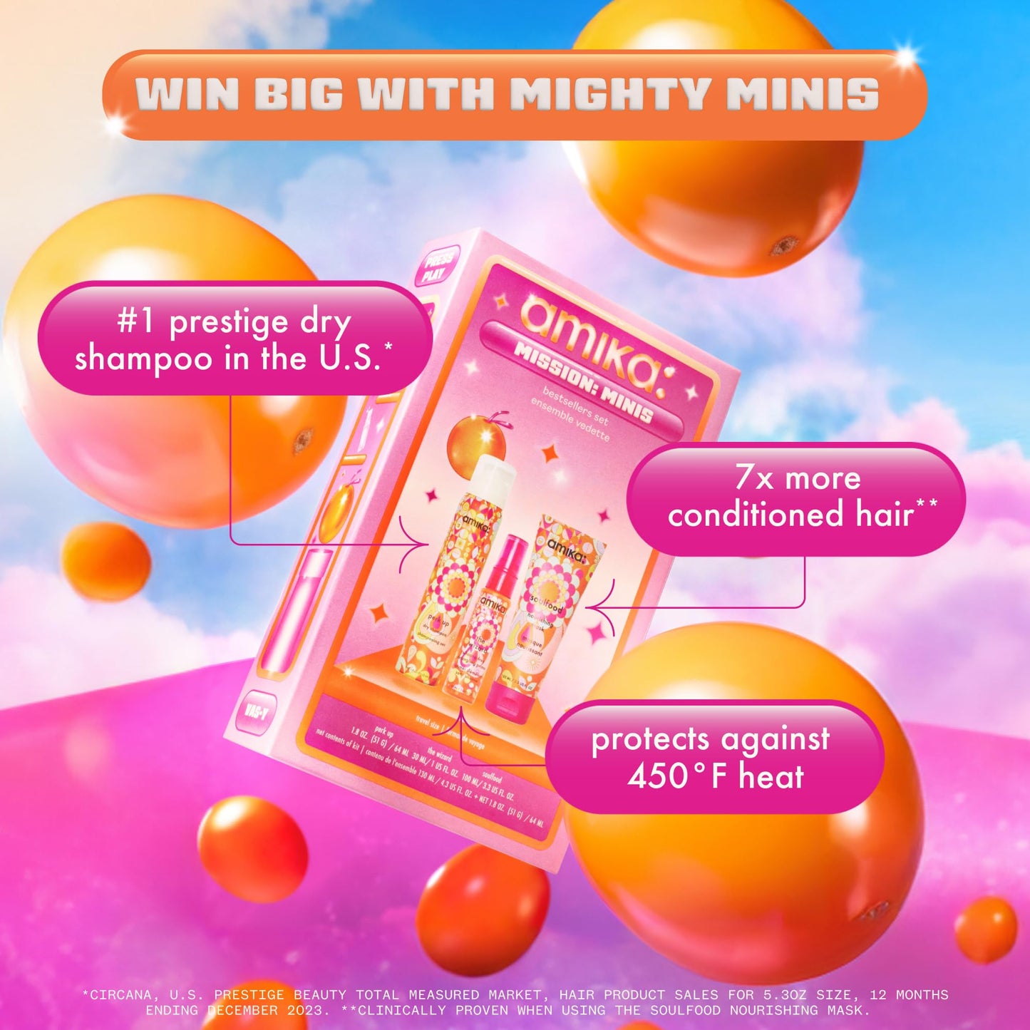 amika mission: minis bestsellers set