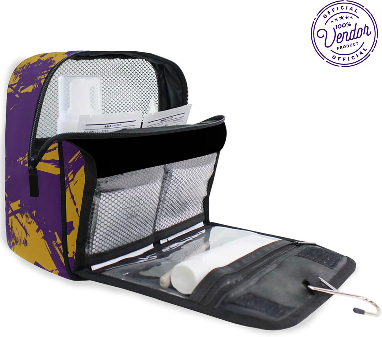 Omega Psi Phi Fraternity Toiletry Travel Bag - Durable Hanging Design | Ideal for Travel