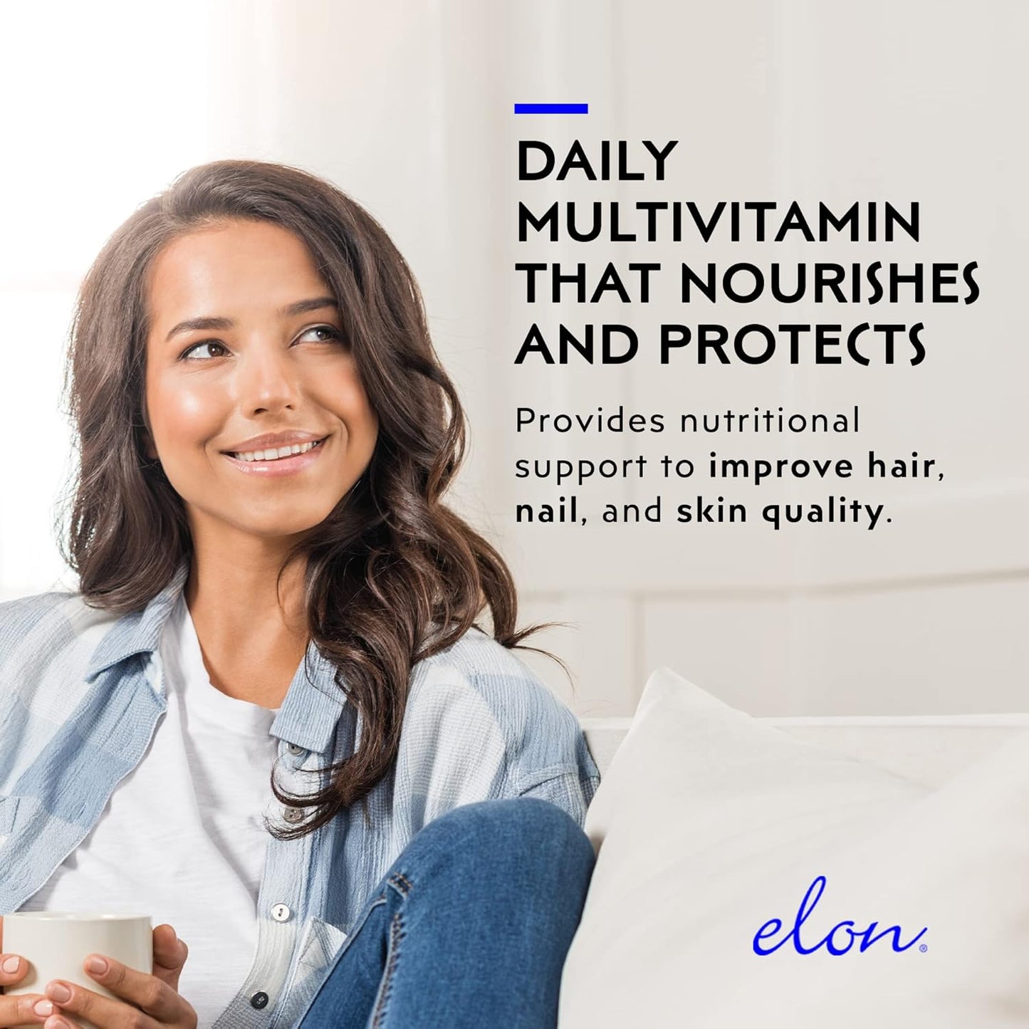 Elon Matrix 5000 Multivitamin - Biotin Supplement for Healthy Skin, Hair & Nails | 60-Day Supply