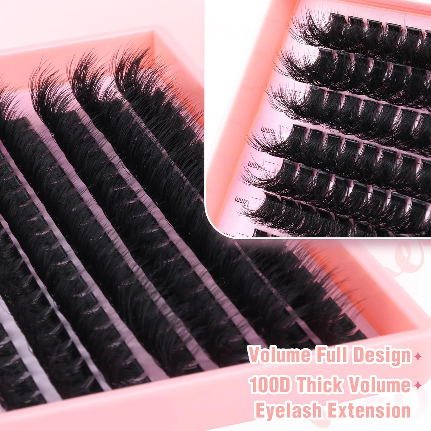 Winifred Bottom Lash Clusters Thick Volume Lower Lash Extension DIY Individual Lashes Bottom Clusters Lashes for Cluster Eyelash Extensions (168pcs)