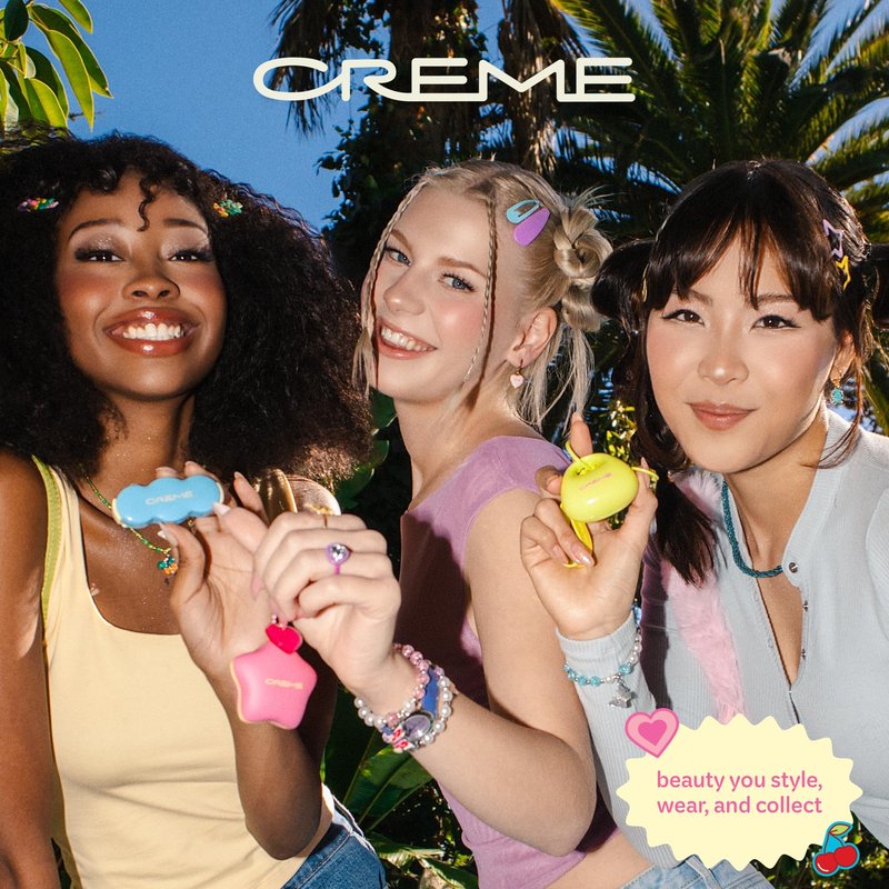 The Crème Shop Plush Pout Lip Butter Lip Balm Key Chain Charm | Korean Formula with Peptides and Squalane to Instantly Hydrate, Nourish, Moisturize, and Soften Dry Lips- Mint
