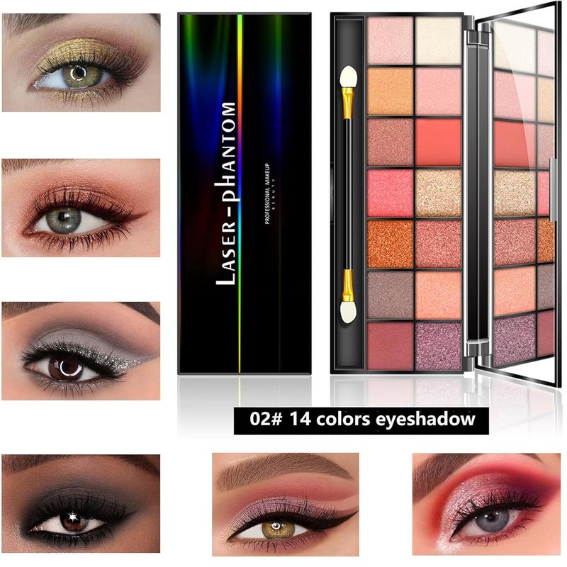 All-in-One Makeup Kit for Women - Complete Set with Eyeshadow Palette, Foundation, Lip Gloss & More | Perfect Gift for Christmas & Birthdays