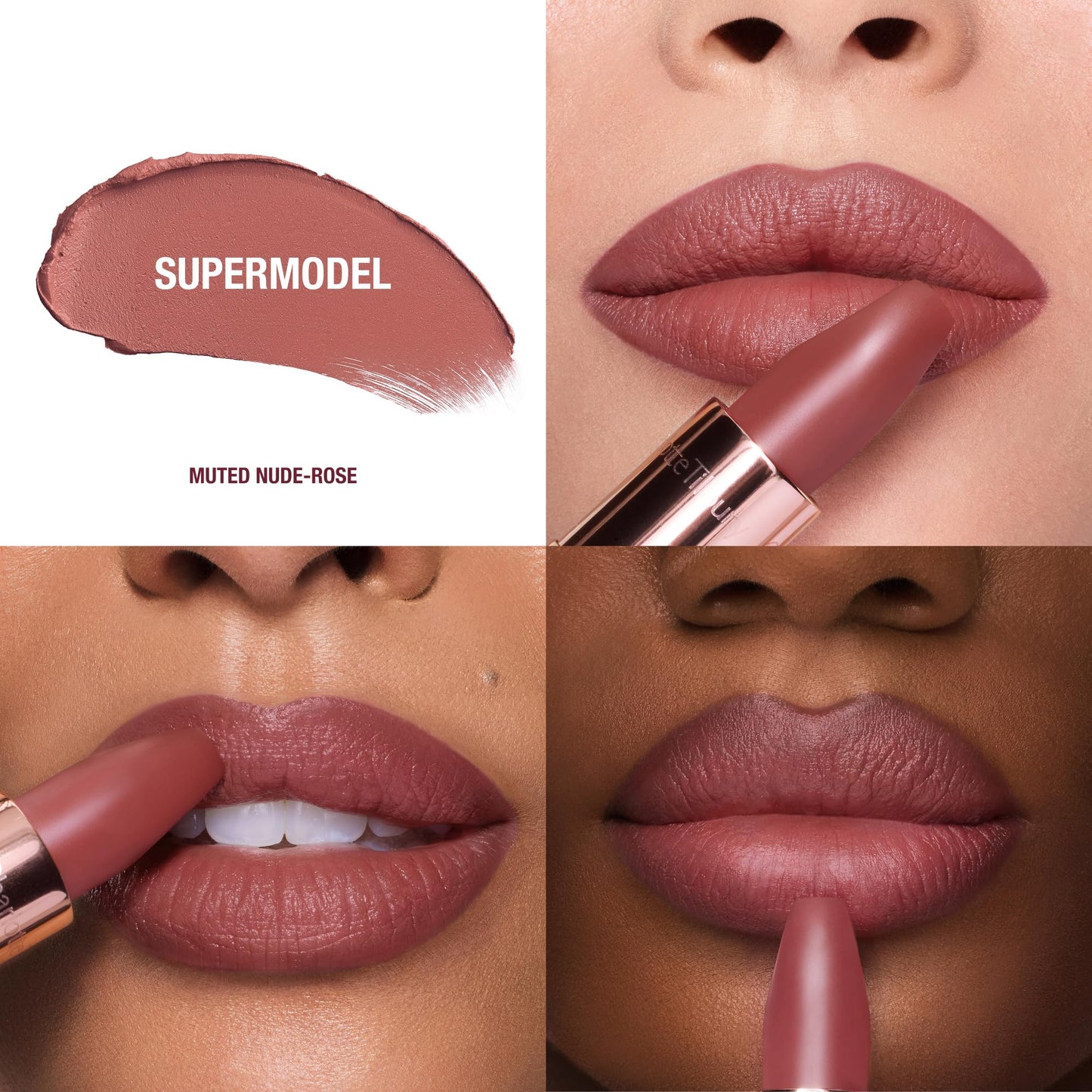 Charlotte Tilbury Matte Revolution Lipstick - Long Lasting, Matte Lipstick, Giftable Beauty Essential with Buildable Color & Lip-Loving Ingredients - Creamy, Easy to Blend Formula - Supermodel