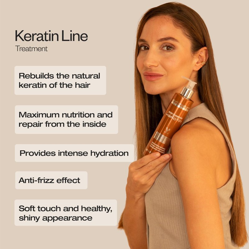 abril et nature - Keratin Professional Hair Serum - Ultra Fast Keratin Hair Concentrate - Repairs and Regenerates Hair Fiber - Split End Sealer - Adds Shine and Softness - 100 ml