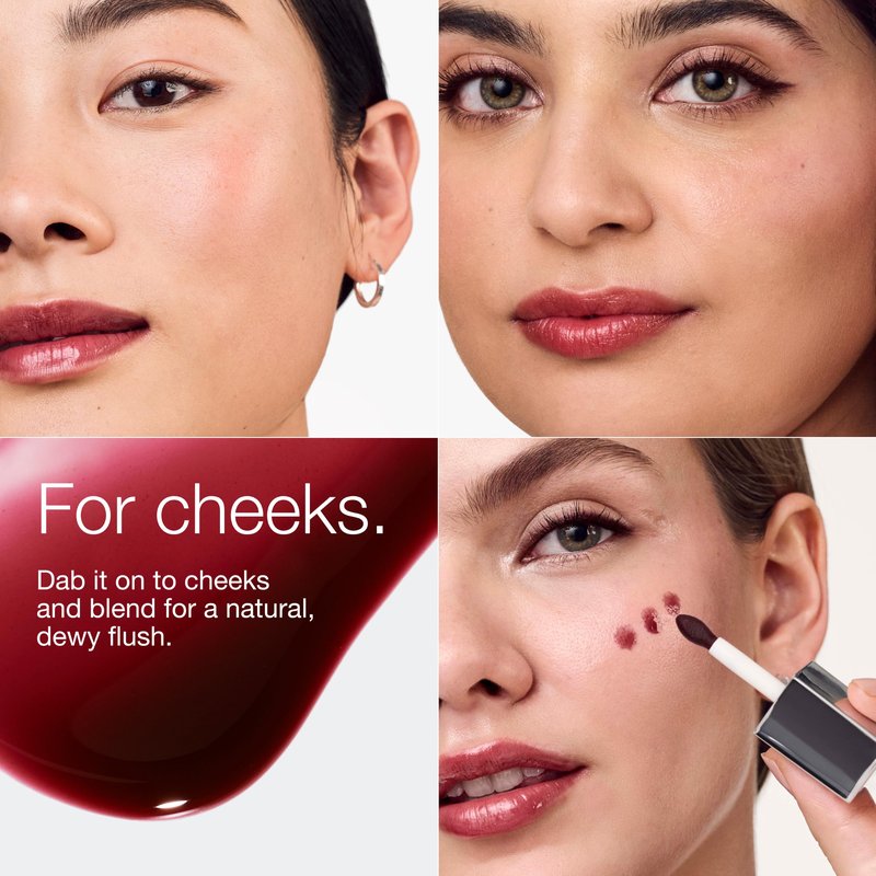 Clinique Pop Lip + Cheek Tinted Oil in Black Honey | Conditions Lips + Gives Cheeks a Natural, Dewy Flush