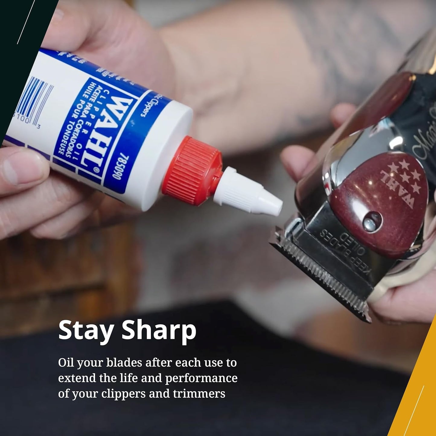 Wahl Professional Clipper Oil - Lubricant for Clippers & Blades | Extends Blade Life, 4 Fl Oz