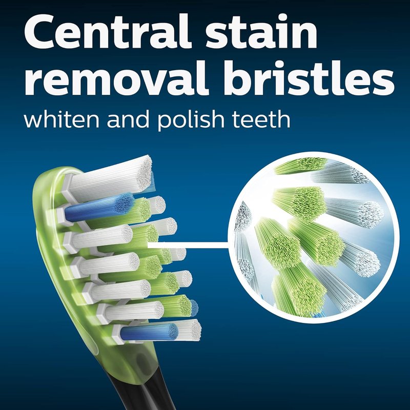 Philips Sonicare W3 Premium White Replacement Toothbrush Heads - 4 Pack, Black, HX9064/95