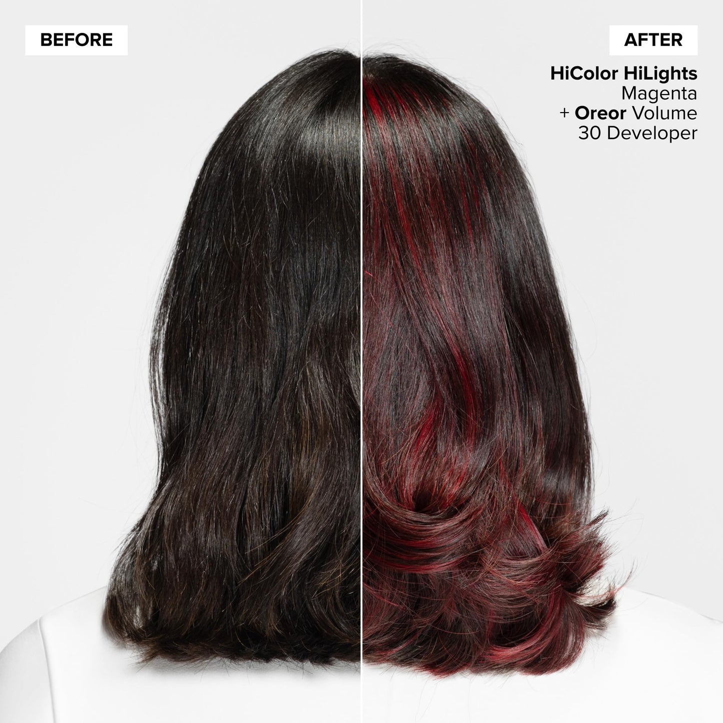 L'Oréal Technique HiColor Red HiLights - Permanent Hair Color for Dark Hair, Intense Red Highlights, No Pre-Lightening Required, Rich, No-Drip Crème, Quick Processing Time, Magenta