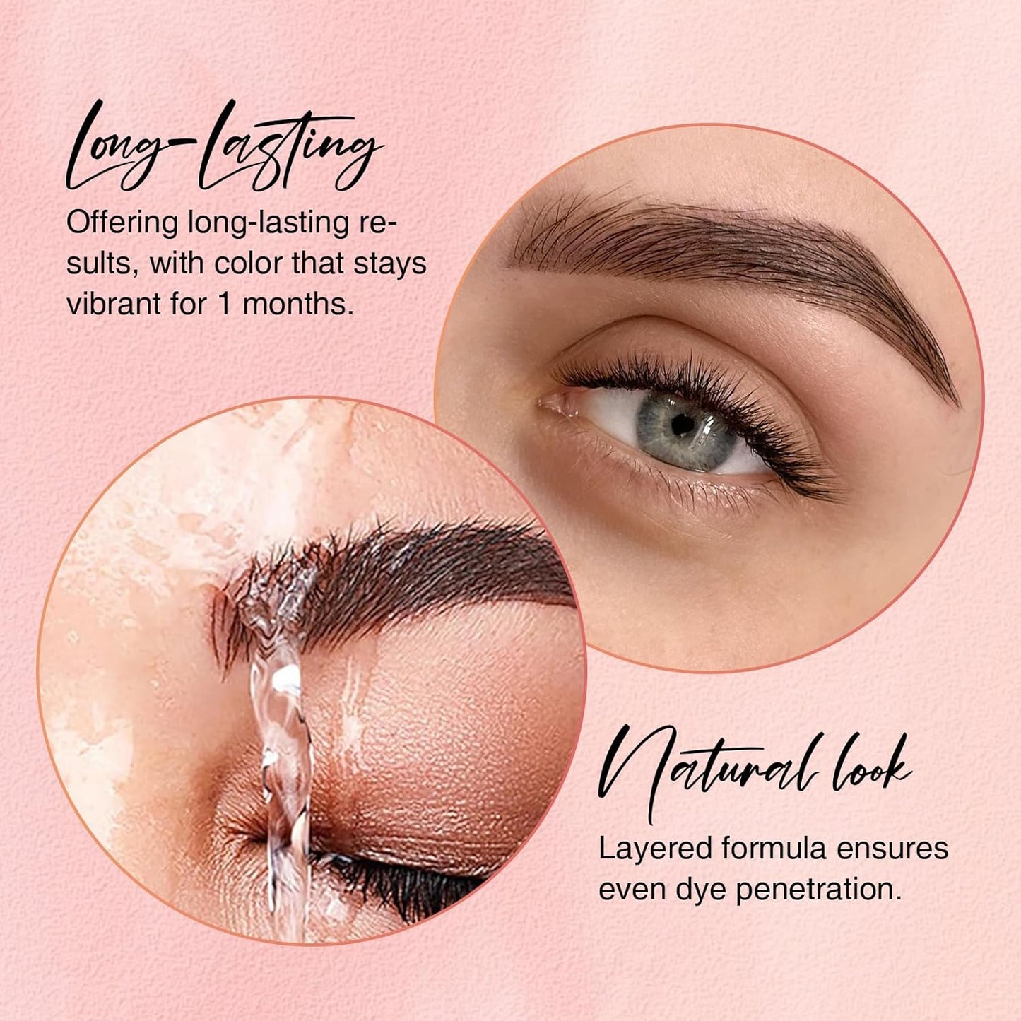 Lash Color Kit - Black Eyelash & Brow Dye Set | Long-Lasting Natural Effects, 8 Weeks of Use