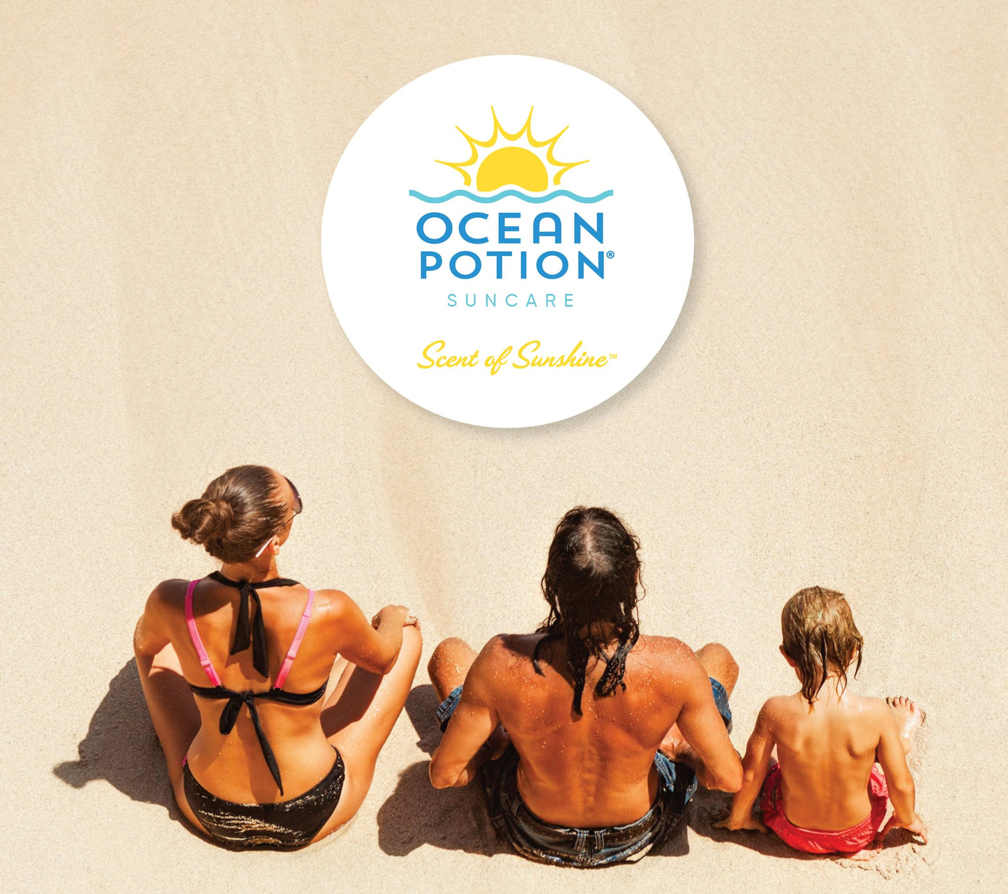 Ocean Potion SPF 50 Sunscreen Body Lotion, Broad Spectrum UVA/UVB Sun Protection with Aloe and Vitamin E, Water-Resistant Non-Greasy Sunscreen, 6.8 oz