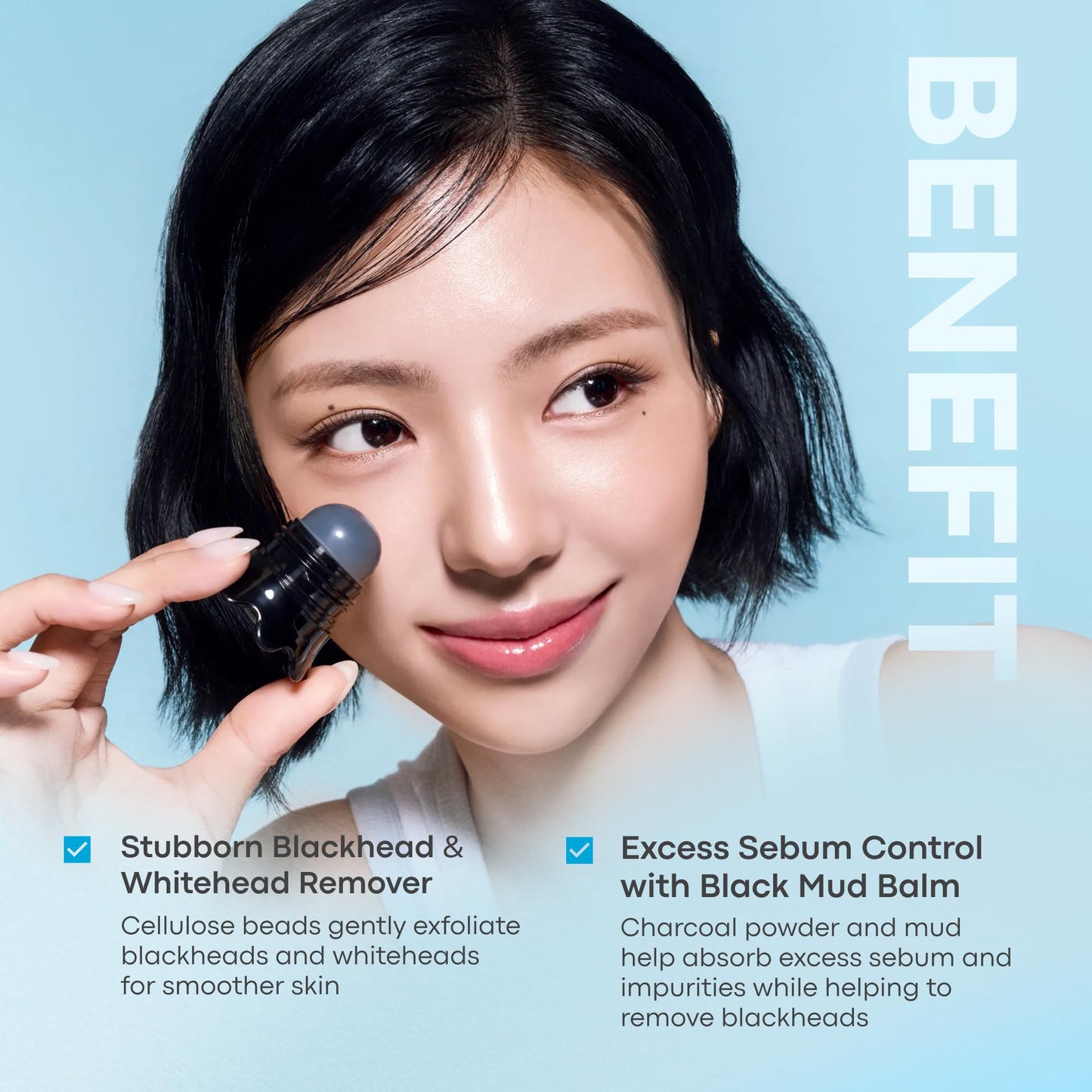 TONYMOLY Tako Pore Blackhead Scrub Stick Duo Set – Deep Pore Charcoal Exfoliator for Nose & T-Zone, Solid Stick with Marine Extracts, Tea Tree Oil & Cellulose Beads (2 Count)