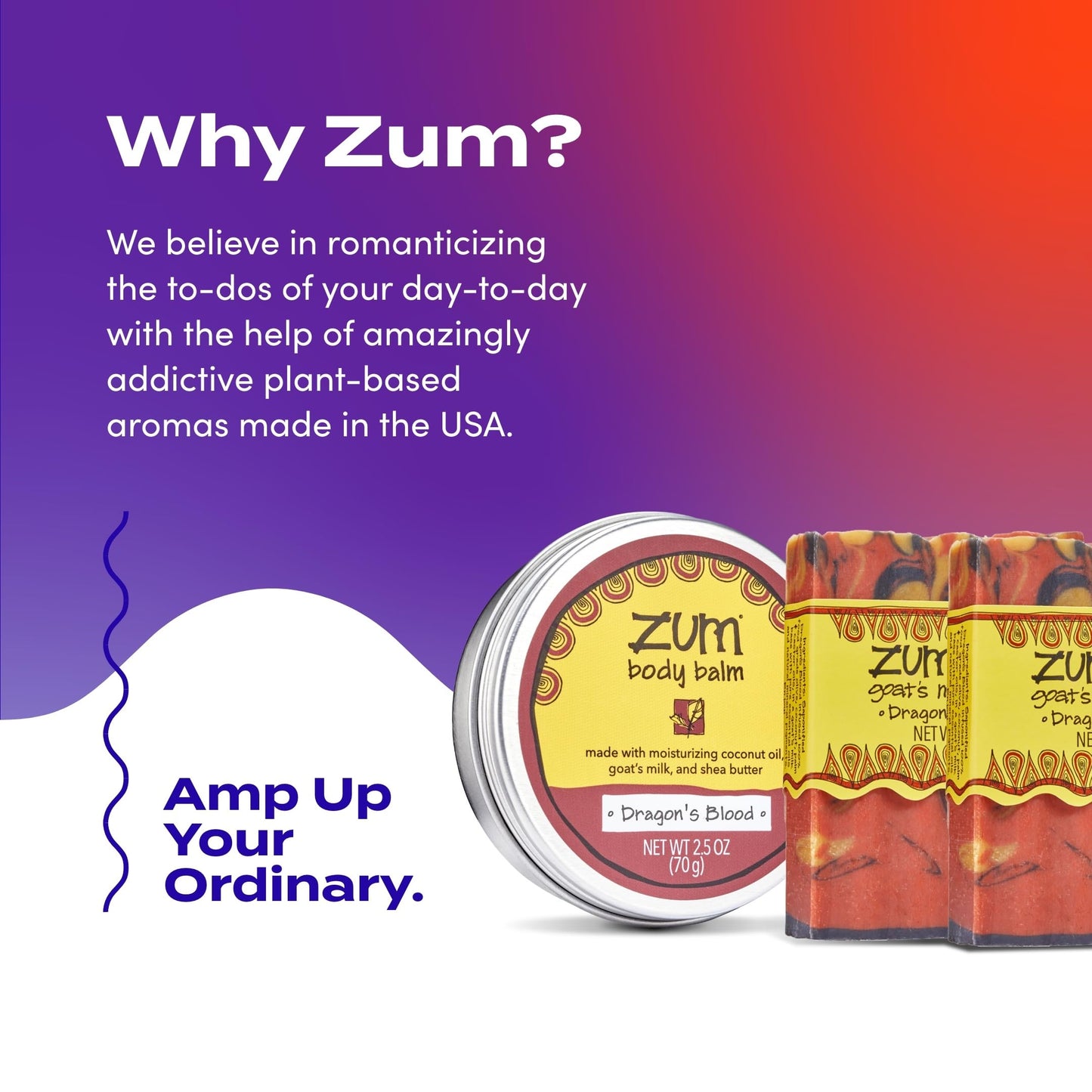 Indigo Wild Zum Bundle – Goat’s Milk Soap Bars & Zum Rub Moisturizer – Dragon's Blood Scent – 2 Soap Bars (3 oz) & 1 Rub (2.5 oz)