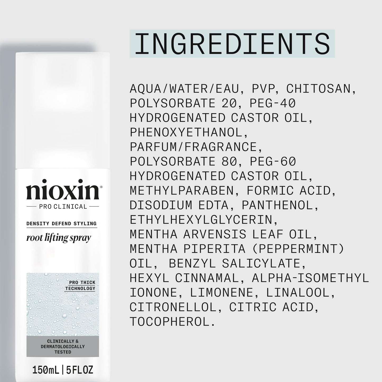 NIOXIN Density Defend Styling Root Lifting Spray | Hair Thickening Spray | Texturizes and Volumizes-| 5.1 Fl oz.,(Pack of 2)