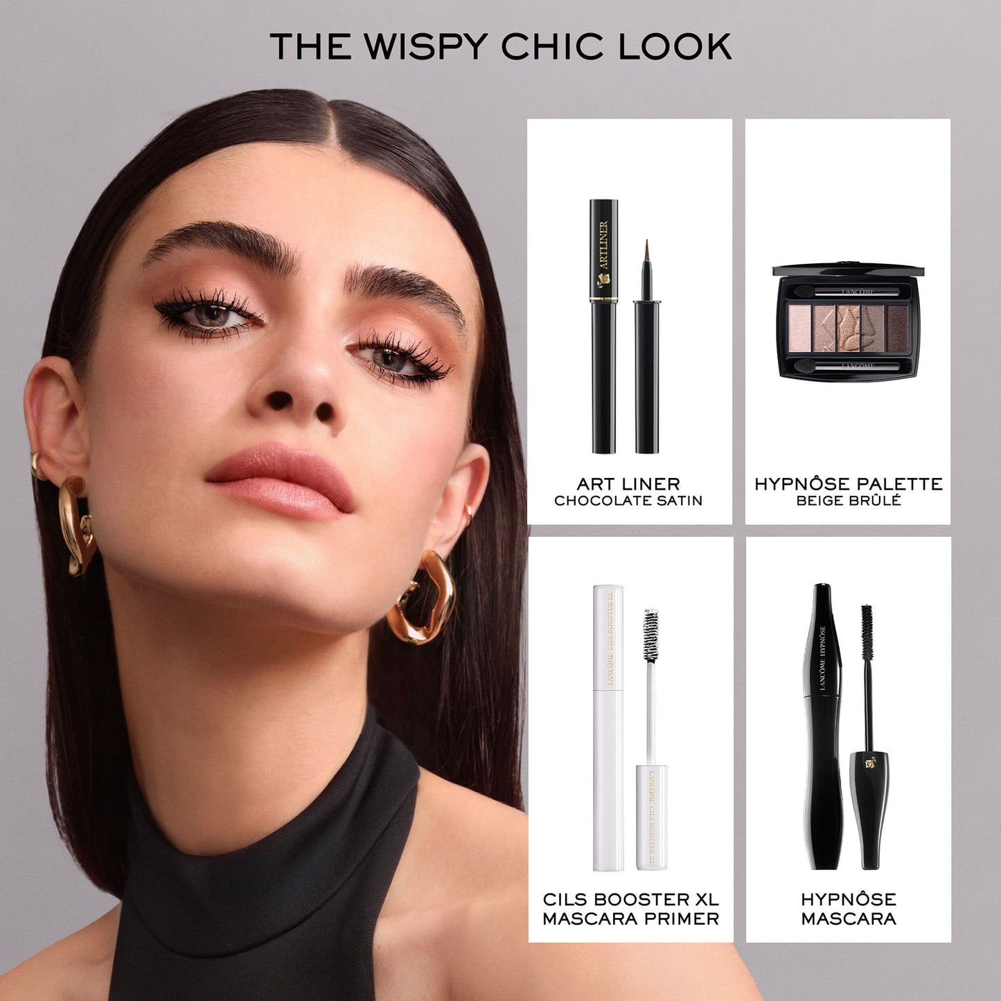 Lancôme Hypnôse Buildable & Volumizing Mascara – Customizable Volume for Natural or Bold Lash Look– Smudge & Clump-Free Lengthening & Volumizing Mascara– Extreme Black