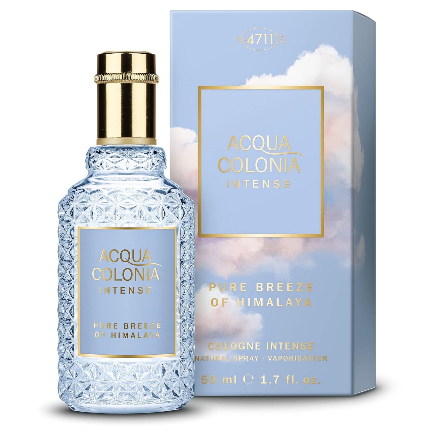 4711 Acqua Colonia Intense Pure Breeze of Himalaya - Unisex 1.7 oz EDC Spray for Refreshing Fragrance