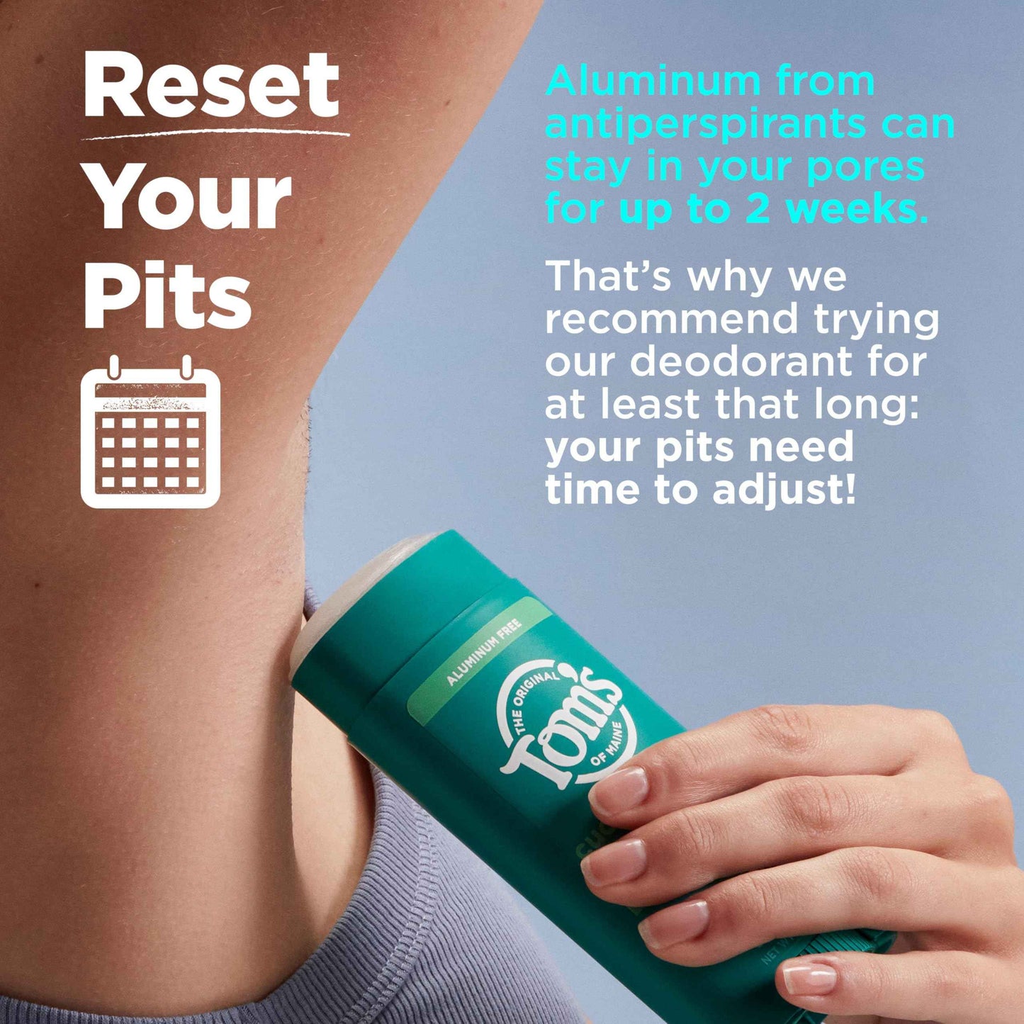 Tom’s of Maine Cucumber Aloe Aluminum Free Natural Deodorant For Women & Men | Goes on Clear | Odor & Wetness Protection | Naturally Derived and Moisture-Locking Ingredients | 3.25 oz (2 Pack)