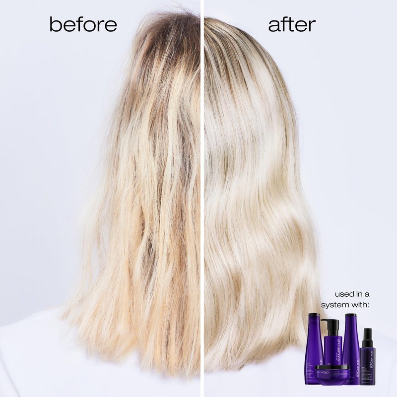 shu uemura art of hair Yubi Blonde Nourishing Conditioner For Blonde Hair - Prevents Breakage and Split Ends, Nourishes and Adds Shine, Color Safe, 8 Fl Oz