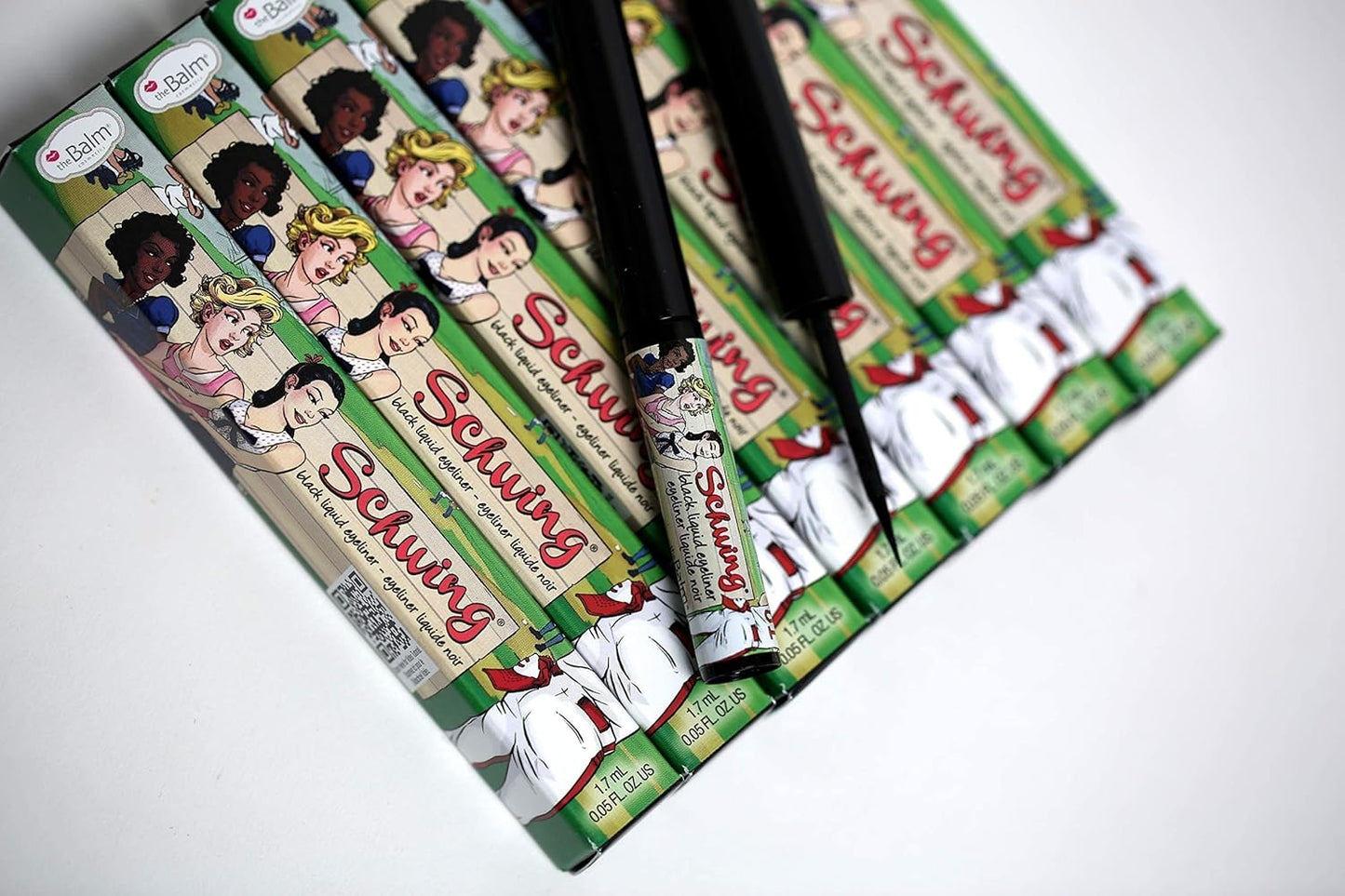theBalm Liquid Eyeliner - Black Matte Finish for Bold Eyes | 0.05 Fl Oz