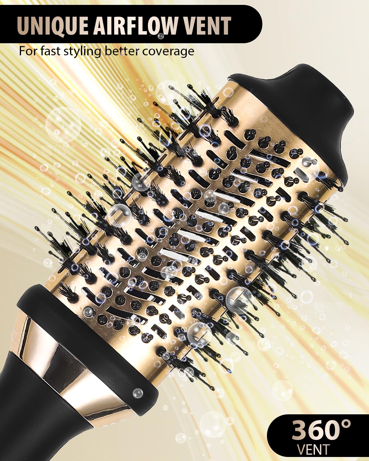 Blow Hair Dryer Brush: Detachable 4-in-1 with Ionic Technology, Brush-Blow-Dryer Oval Barrel with Ionic Technology Fluffy, Belowout-Hair-Volumizer