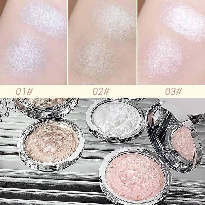 K'APEINE Highlighter Makeup Palette - Pearl Shimmer & Glitter Finish | Smooth Baked Highlighter Kit