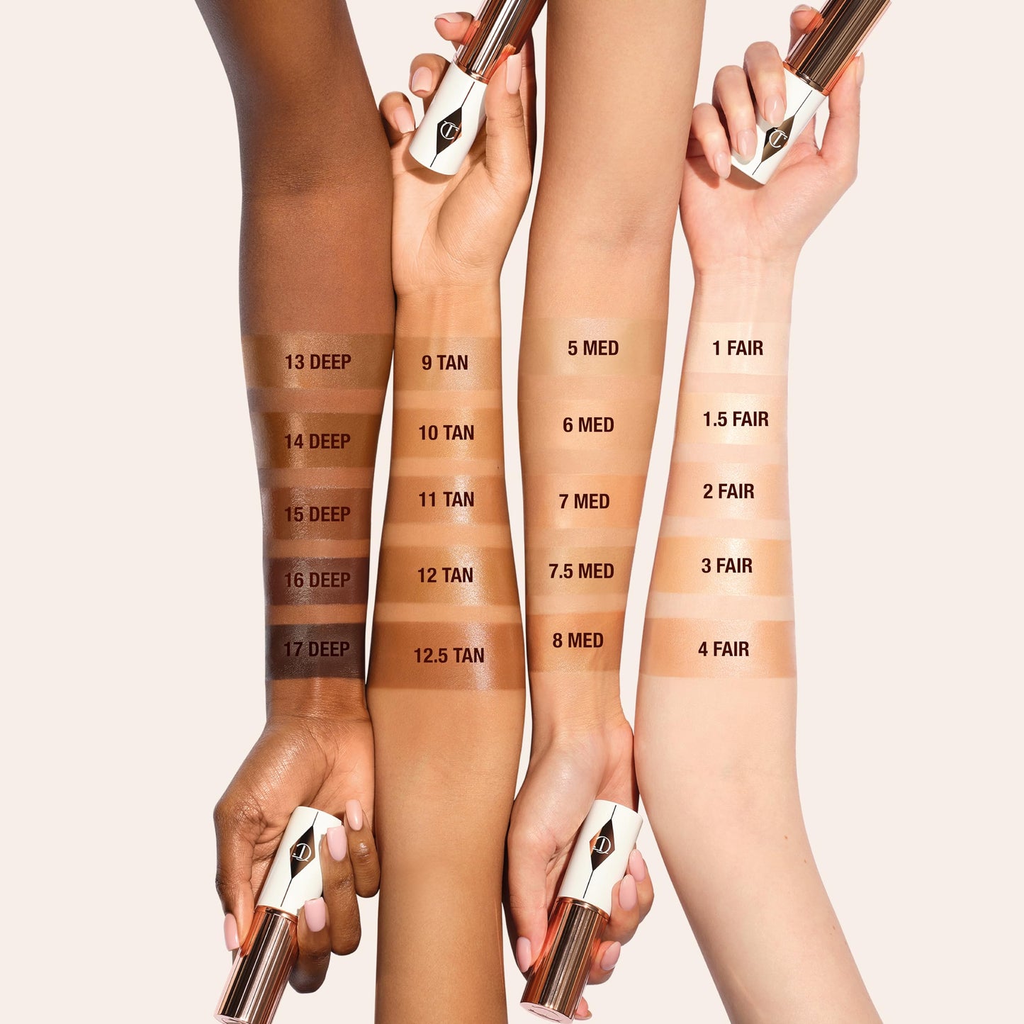Charlotte Tilbury Unreal Skin Tint & Sheer Glow Hydrating Foundation Stick - Cream Foundation Makeup with Sheer-to-Light Coverage & a Buildable Formula - Blurring, Smoothing & Nourishing - 16 Deep