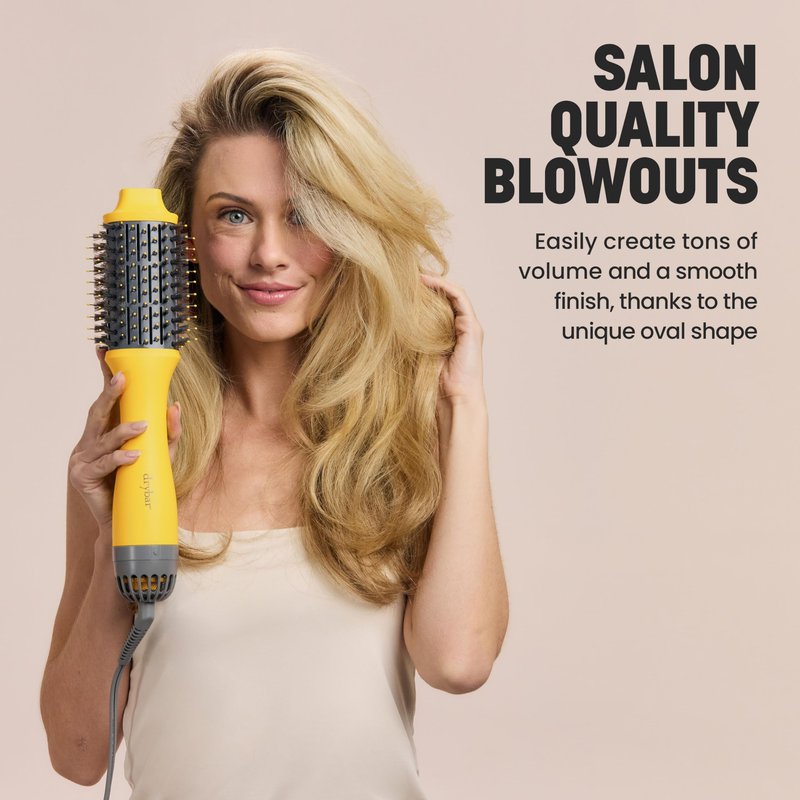 Drybar The Double Shot Oval Blow-Dryer Brush – Smooth, Shiny Hair with Volume and Less Frizz – Salon Styling Brush for Faster Blowouts