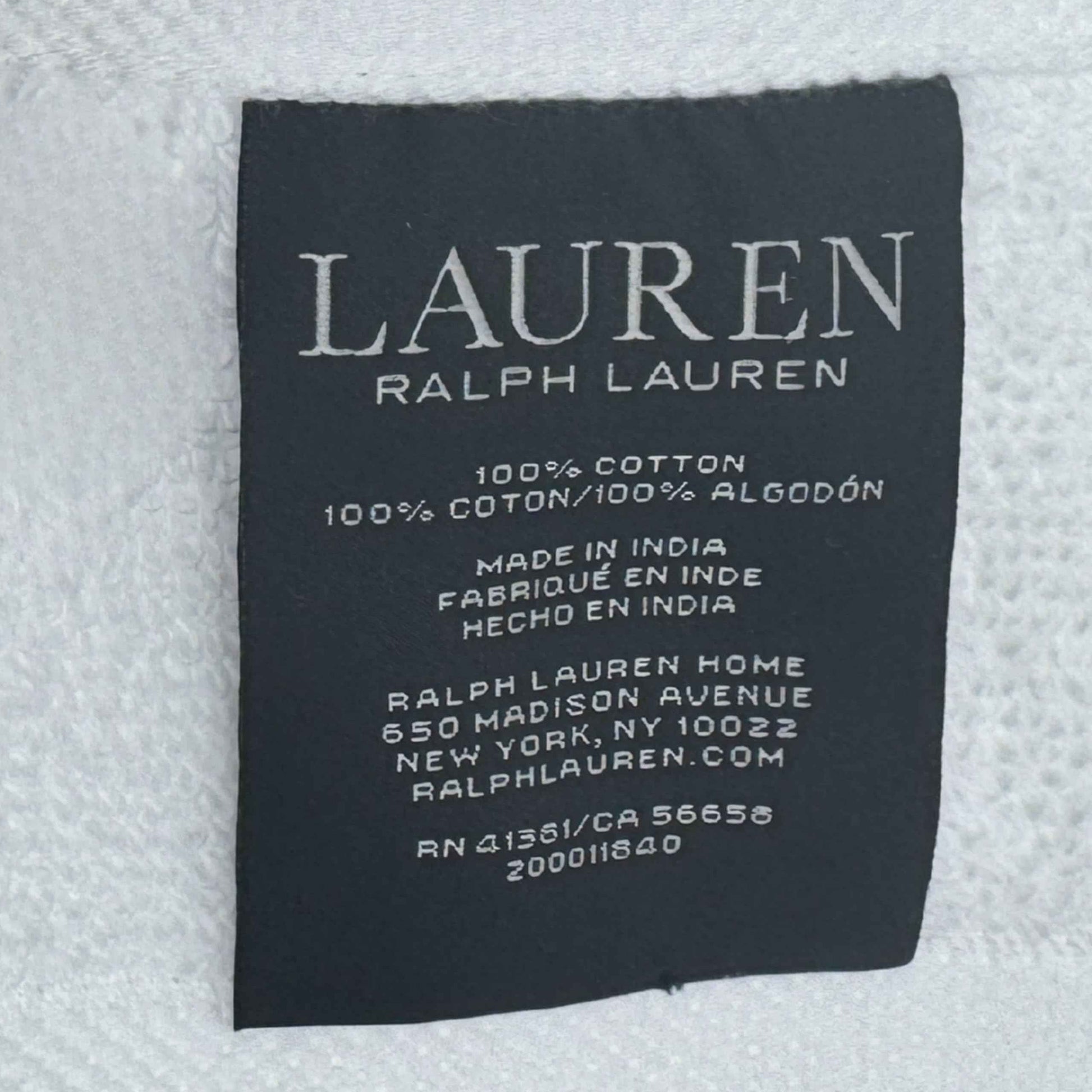 Lauren Ralph Lauren Westcott Washcloth Sailcloth White