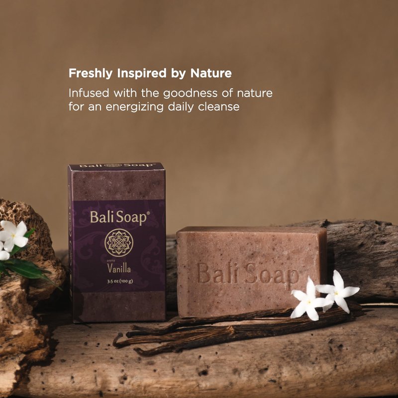 Bali Soap Natural Soap Gift Set - Handmade, Cold Process, Aromatherapy Spa Bar Soap for Face & Body (Coconut, Papaya, Vanilla, Lemongrass, Jasmine, Ylang Ylang), 6 Pack (3.5 oz Each)
