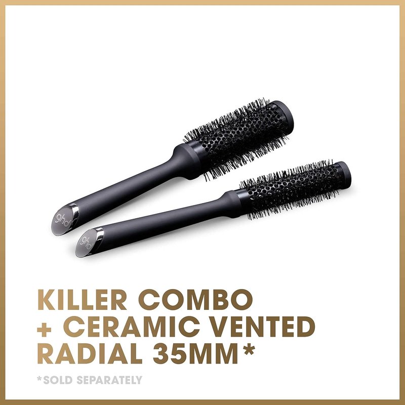 GHD Round Brushes - Ceramic Vented & Natural Bristle Design for Effortless Styling
