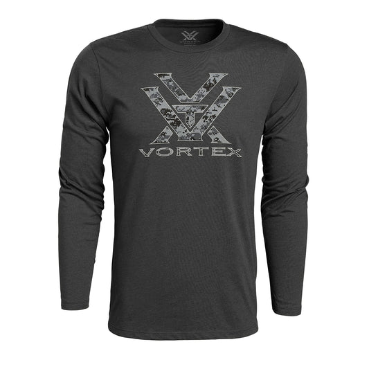 Vortex Optics Core Logo Long Sleeve Shirts (Charcoal Camo Heather, 3X-Large)