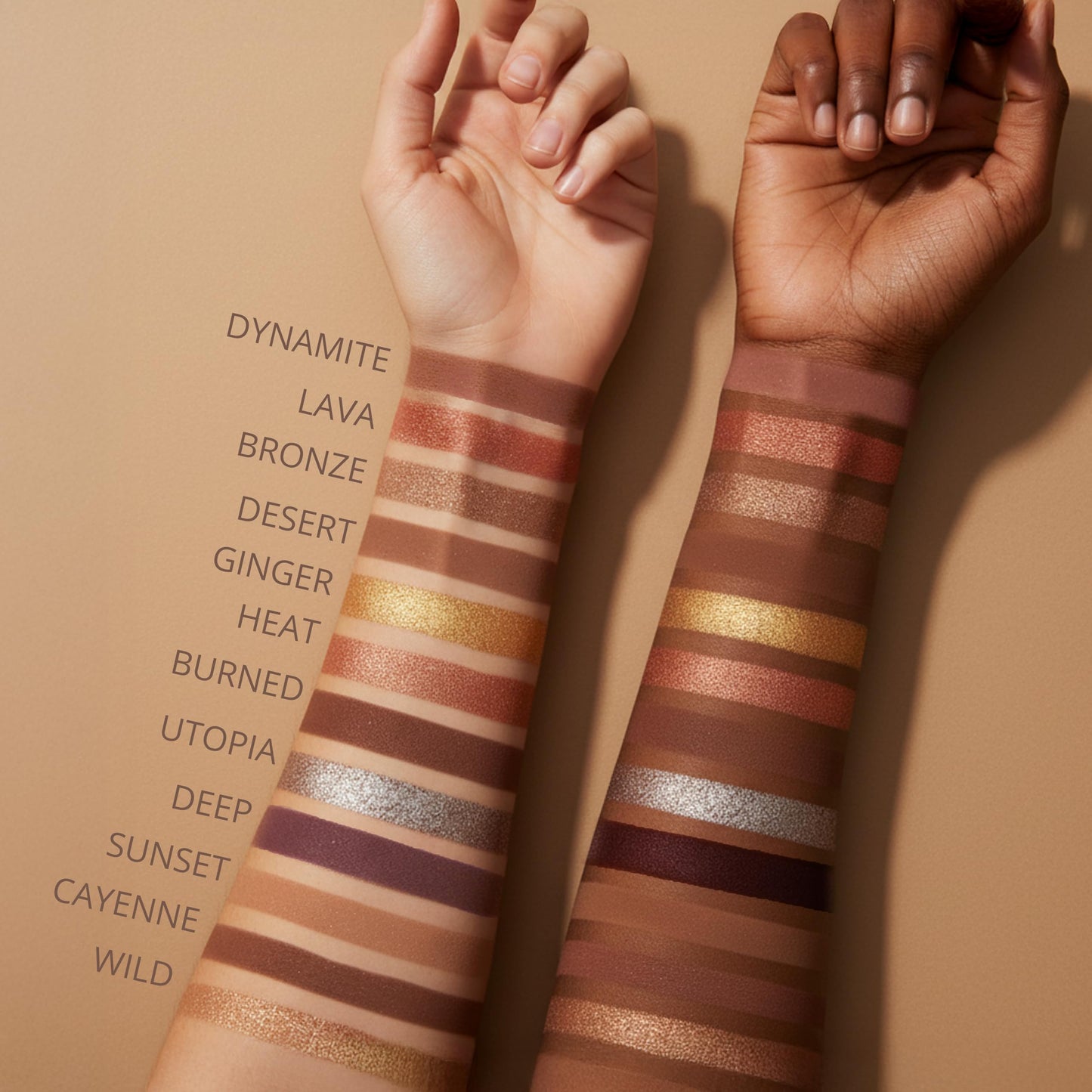 Lamora Bronze Eyeshadow Palette - 12 Soft Warm Brown Shadows, Multi-Use Eye Makeup Palette with Matte & Shimmer Finishes, Ultra-Blendable Everyday Neutrals, Long-lasting Wear Travel Makeup with Mirror
