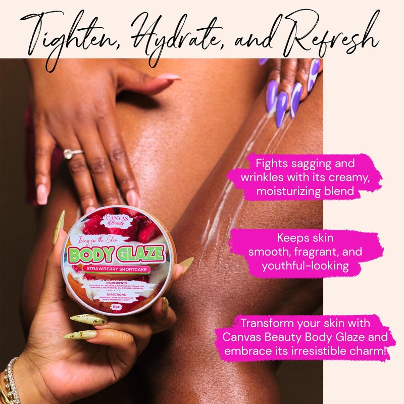 Canvas Beauty Body Glaze Galore Sample Pack, Set of 12 Unique Scents (0.5 oz Each) - Moisturizing Body Butter for Women With Beeswax, Jojoba Oil, and Rice Bran for Soft and Glowy Skin