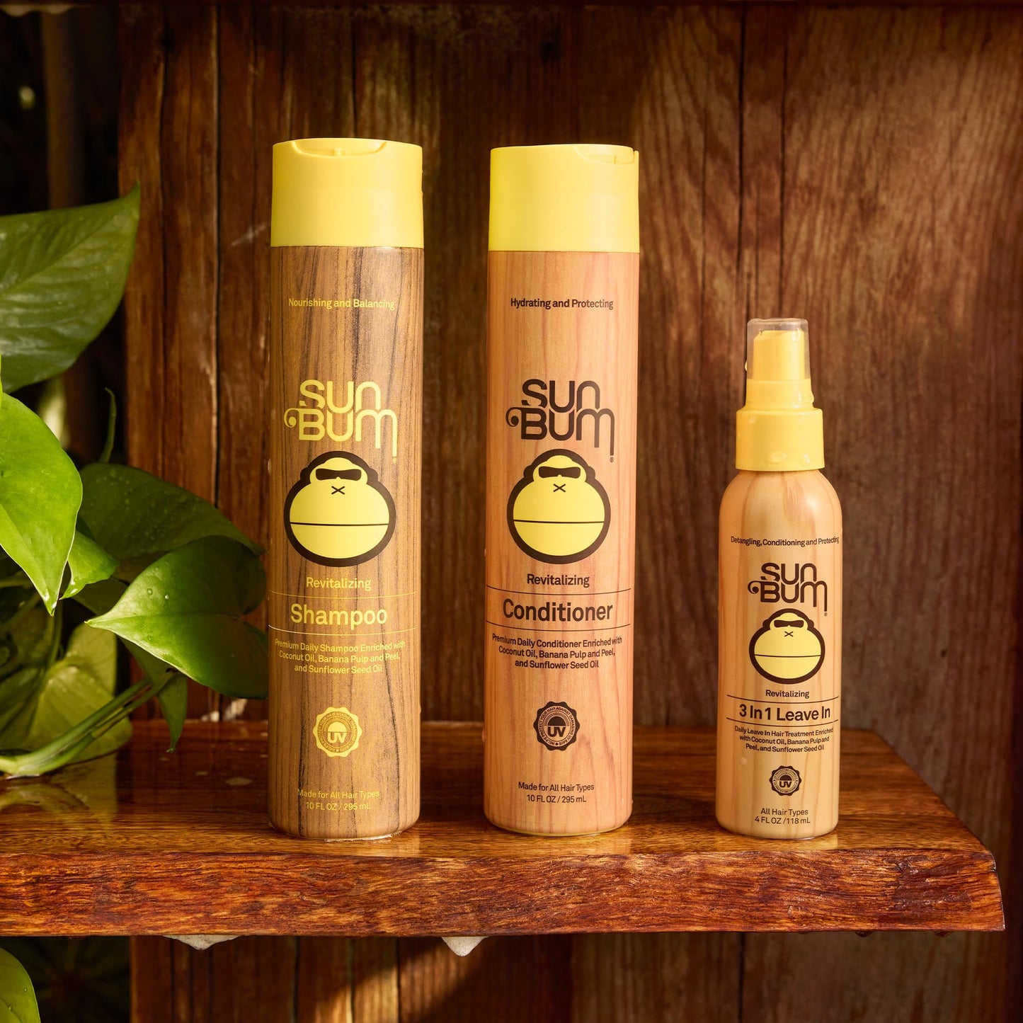 Sun Bum Sun Bum Revitalizing 3-in-1 Detangler Leave In Conditioner Vegan and Cruelty Free Detangling, Conditioning and Protecting Hair Spray 2 Pack
