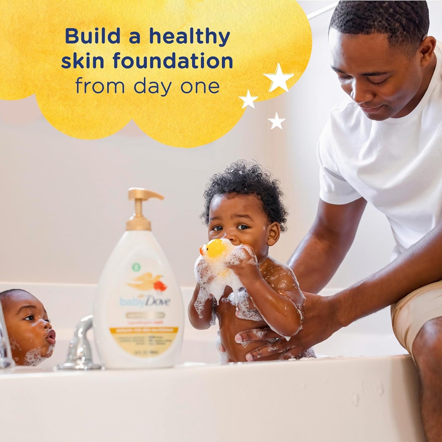 Baby Dove Sensitive Baby Wash - Tear-Free, Hypoallergenic Formula for Melanin-Rich Skin | 34 oz