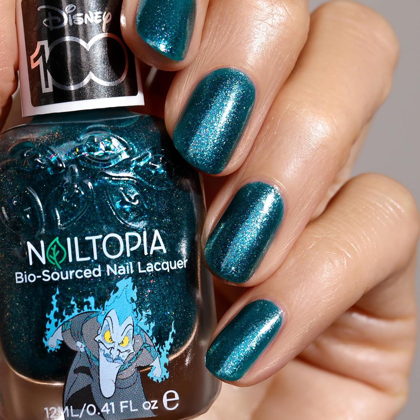 Nailtopia Bio-Sourced Nail Lacquer | Hades - All Natural, Vegan, Quick-Dry - 0.41 oz