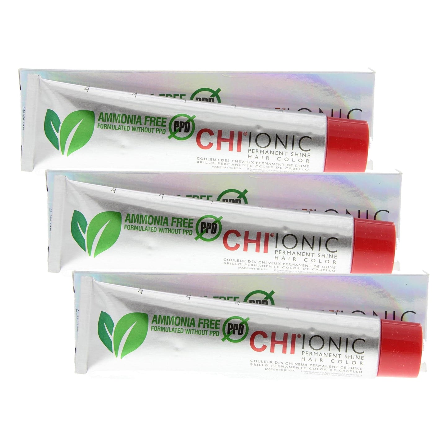 Chi Ionic Permanent Shine Hair Color 50-9N Light Natural Blonde (Pack of 3)