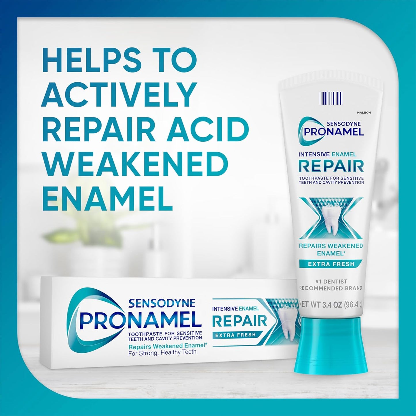 Sensodyne Pronamel Toothpaste for Sensitive Teeth - Enamel Repair & Strengthening | Extra Fresh - 3.4 oz (Pack of 4)