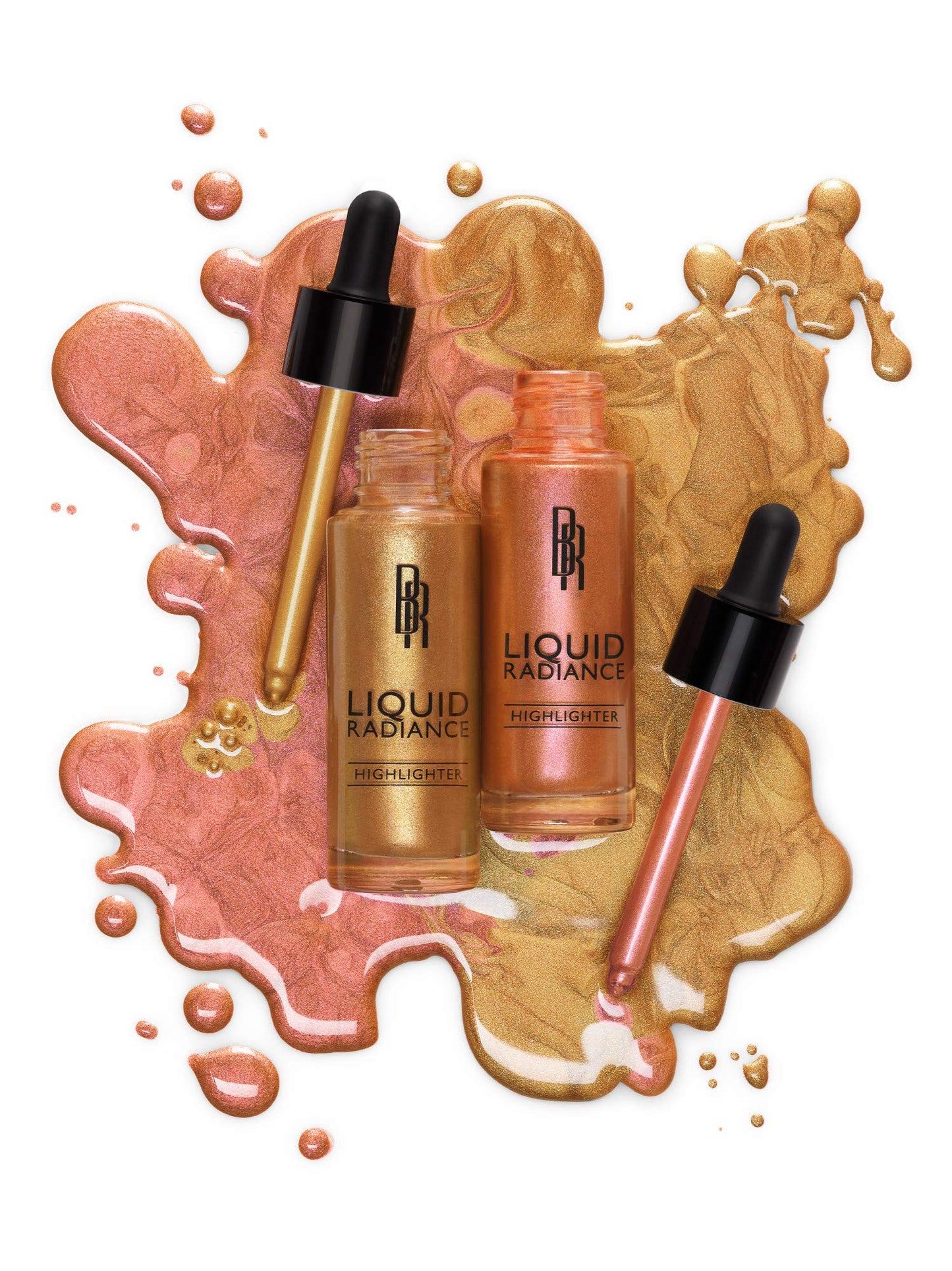 Black Radiance Liquid Radiance Highlighter, Weight In Rose, 1 Ounce