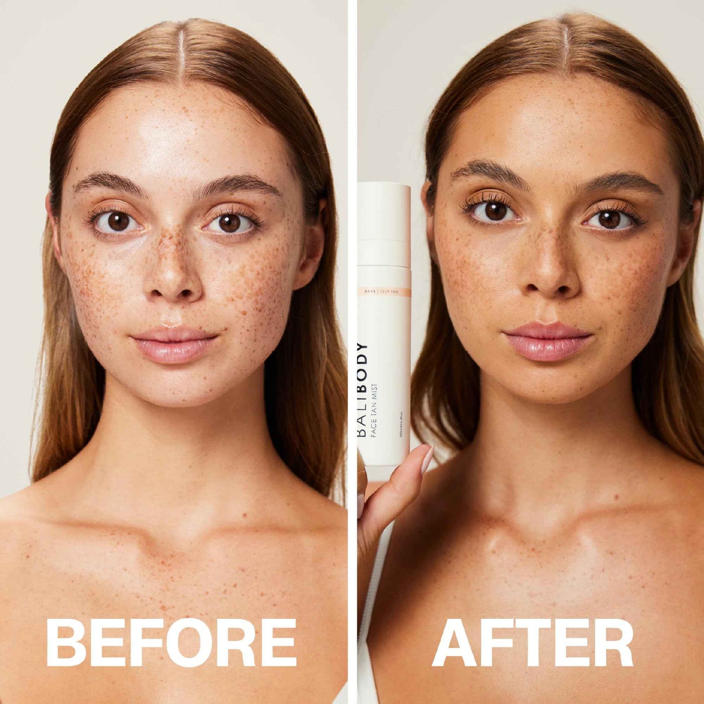 Bali Body Face Tan Mist - Dark Shade | Streak-Free, Fast Drying Facial Self Tanner | Hydrating Soothing Formula for All Skin Types | Vegan, Cruelty Free, Australian Made (70 ml/2.3 fl oz)