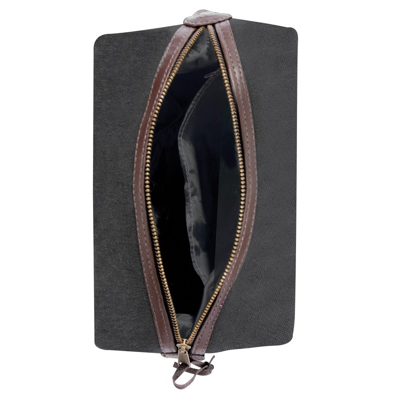 Rothco Canvas & Leather Travel Kit – Compact Vintage Toiletry Bag Dopp Kit Pouch