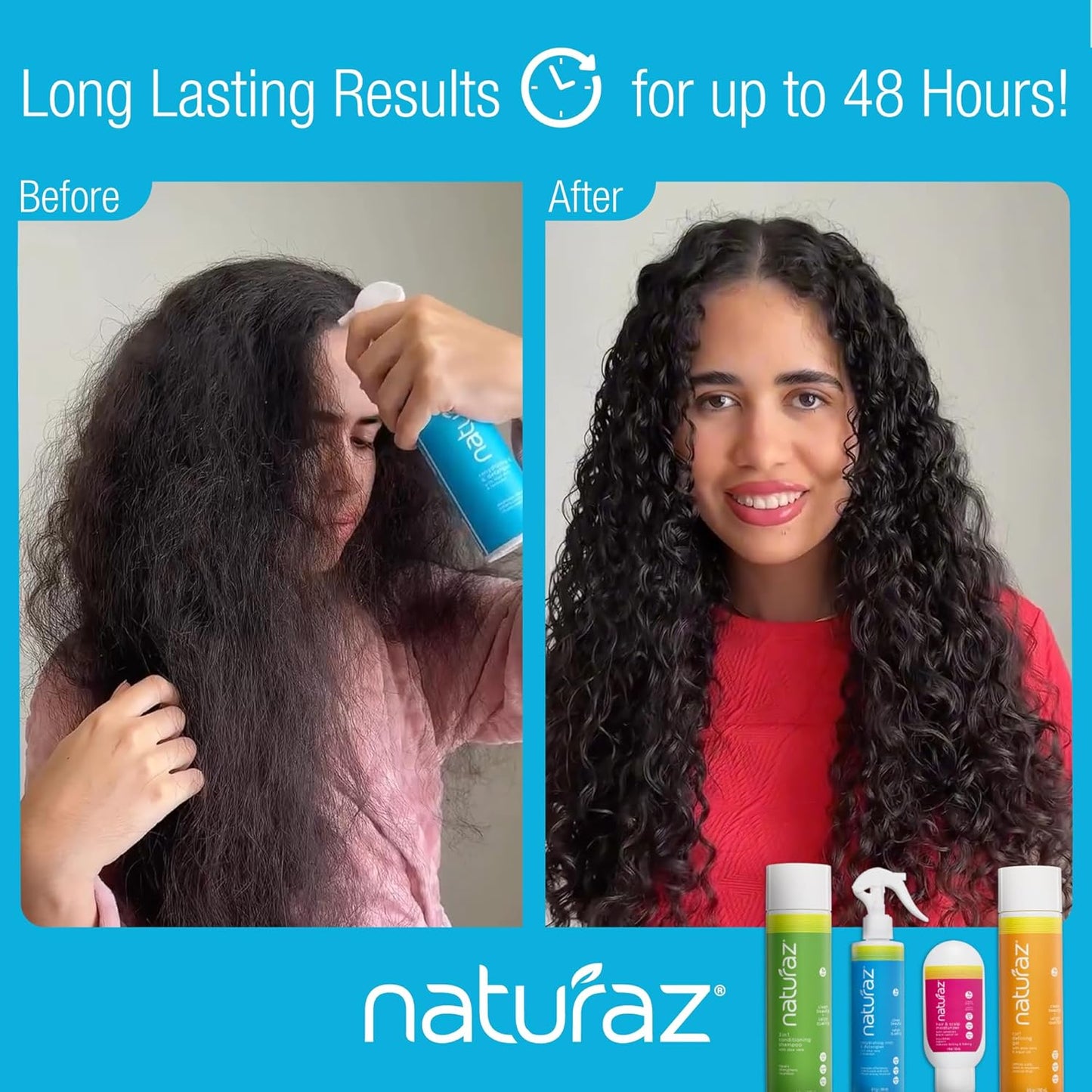 Curly Hair Detangler Spray - Natural Leave-In Conditioner for Kids & Adults | Softens Dry, Damaged Curly Hair - 8 fl oz