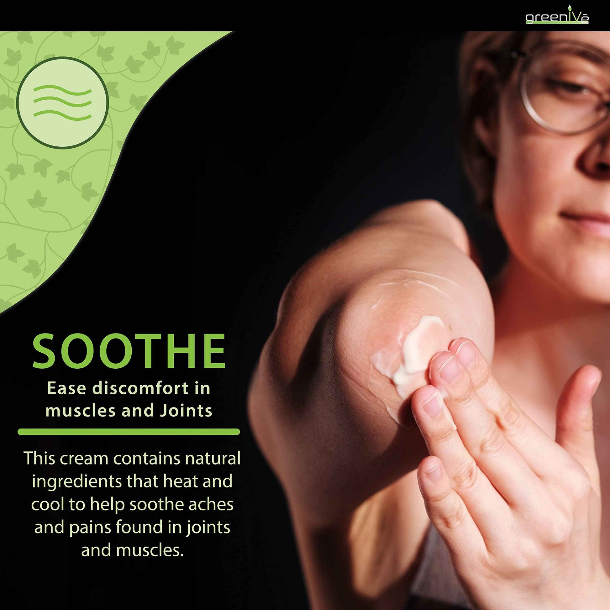 GreenIVe Hemp Hot Cream Massage Lotion Soothing and Moisturizing Joints, Muslces, and Wraps for Skin Tightning (8 oz Jar)