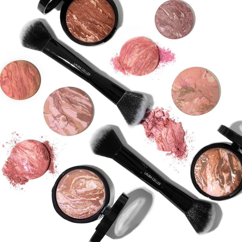 Laura Geller Dual-Ended Blush & Bronzer Brush - Retractable Airbrush Kabuki