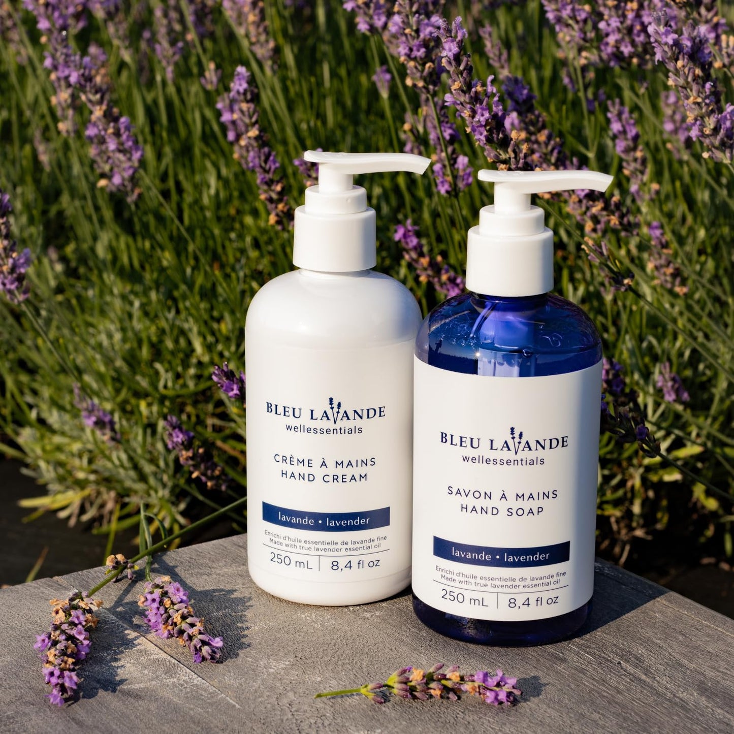 Bleu Lavande lavender hand care gift set - Soothing Aromatherapy – Made with Premium True Lavender Essential Oil - Natural products – lavender hand soap & hand cream – No sulfates